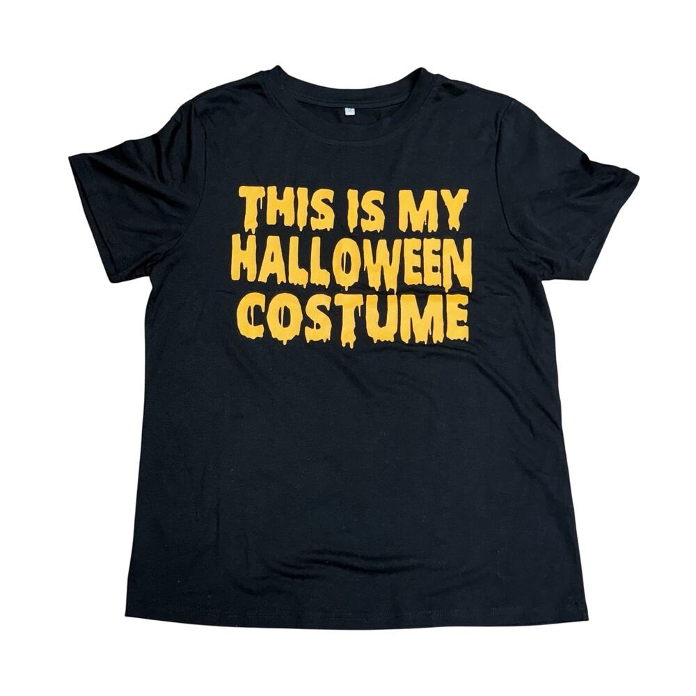 Halloween T-Shirt Unisex Black Size M